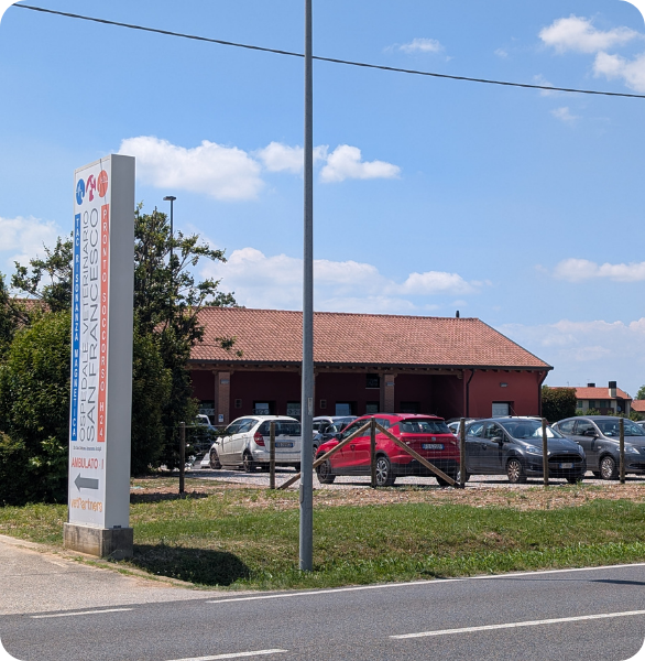 Esterno dell’Ospedale Veterinario San Francesco a Castagnole di Paese